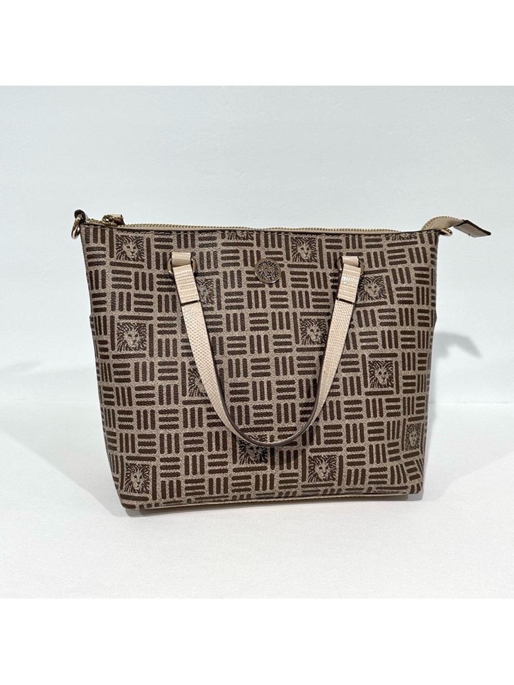 Anne Klein Lion Logo Crossbody Tote Bag Shoulder Bag